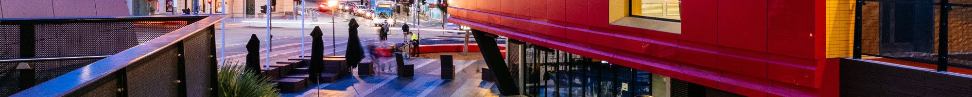 Dandenong Civic Centre, looking towards Drum Theatre