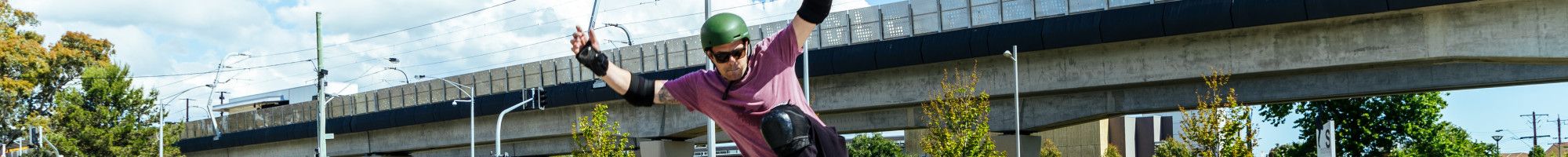 Skater at Nobel Park Skate Park
